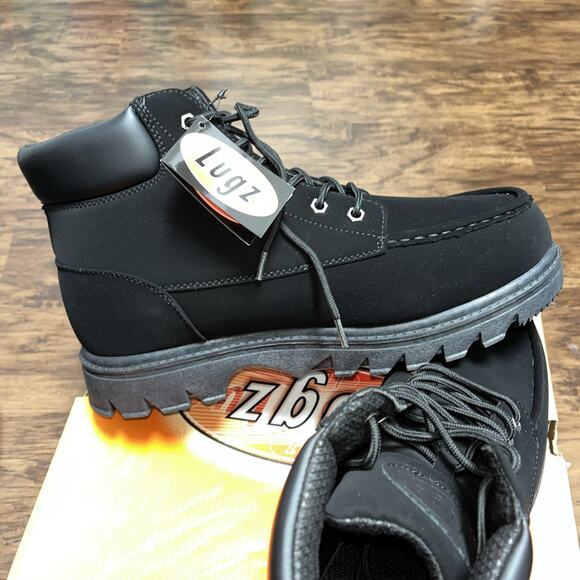 Lugz Warsaw 6 Inch Slip Resistant Soft Toe Work Boot Mens Black MWARSD Size 12 main image 5
